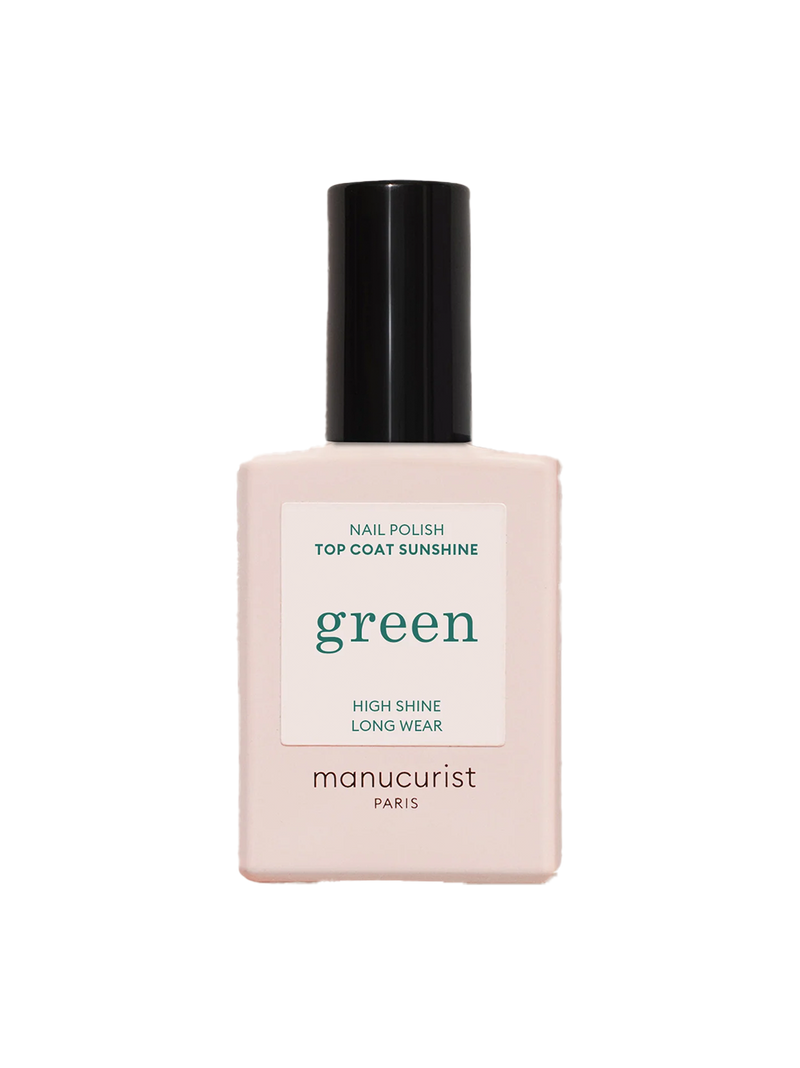 Green nail polish Top Coat