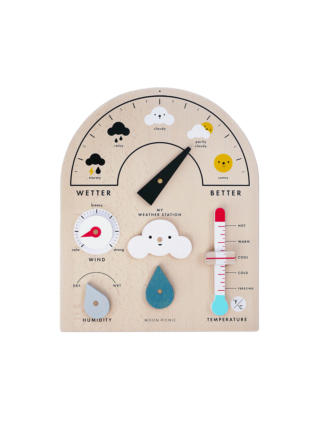 drewniana stacja pogodowa My Weather Station