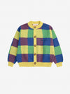 Sweter Multicolor vichy jacquard cardigan