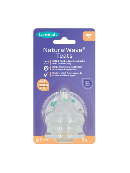 соски для скляної пляшки Lansinoh Natural Wave® 2 шт