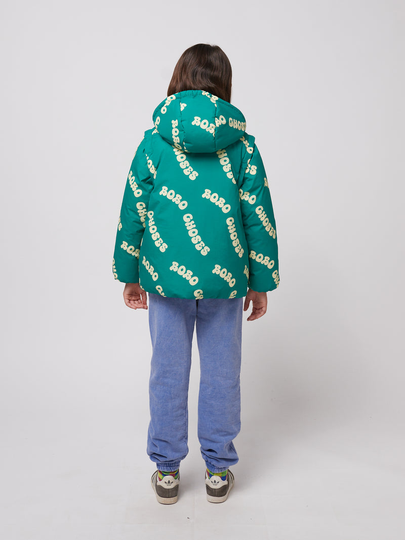 Wavy Bobo Choses all over light padded anorak