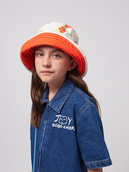 Dwustronny kapelusz Joyful Face reversible hat