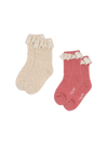 2-pack Pointelle socks