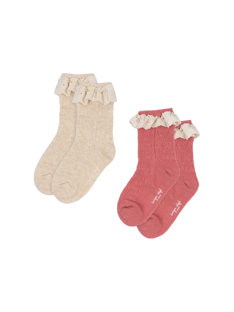 Skarpetki 2-pack Pointelle socks