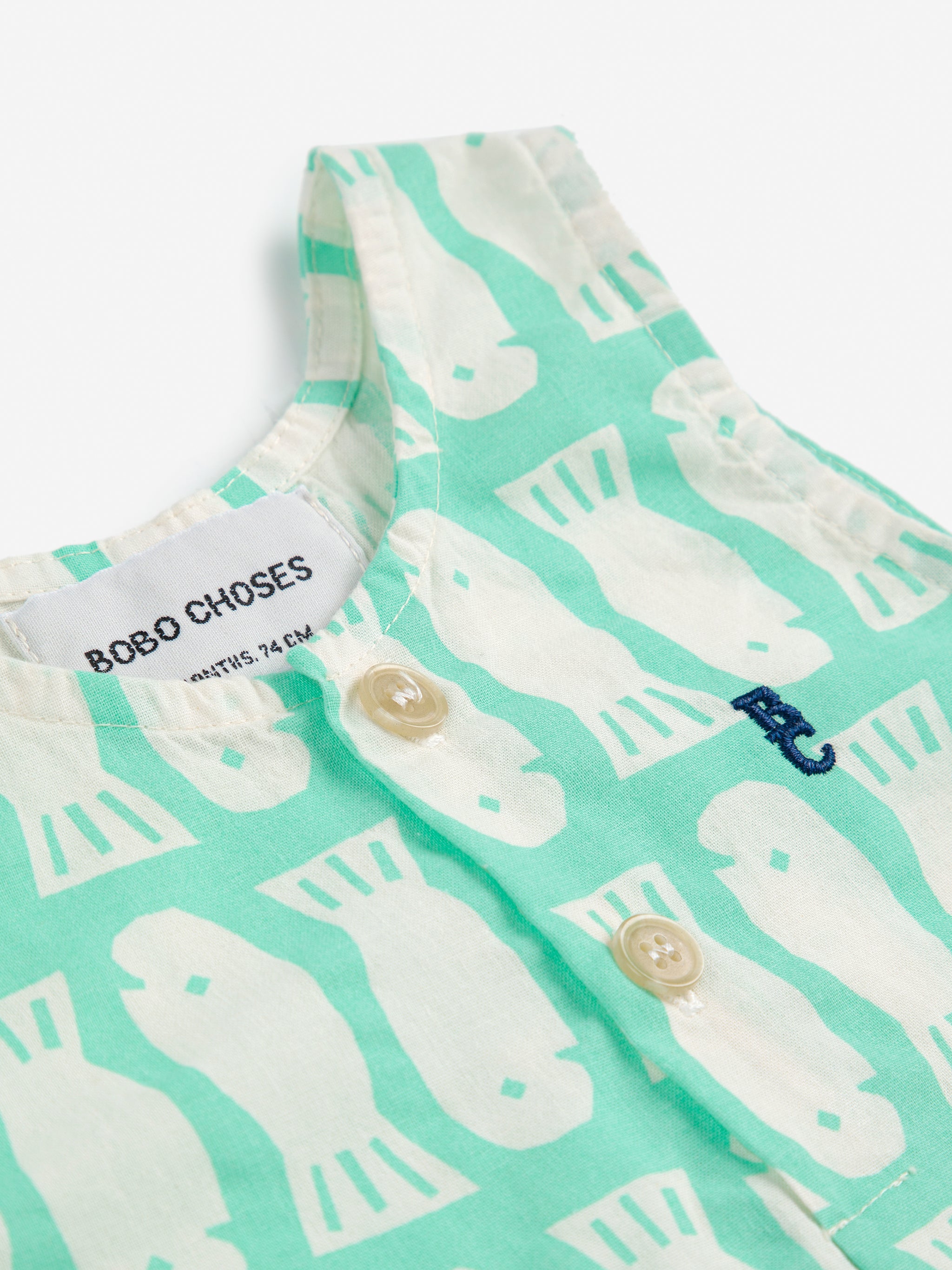 Rampers Lucky Fish all over woven playsuit Baby