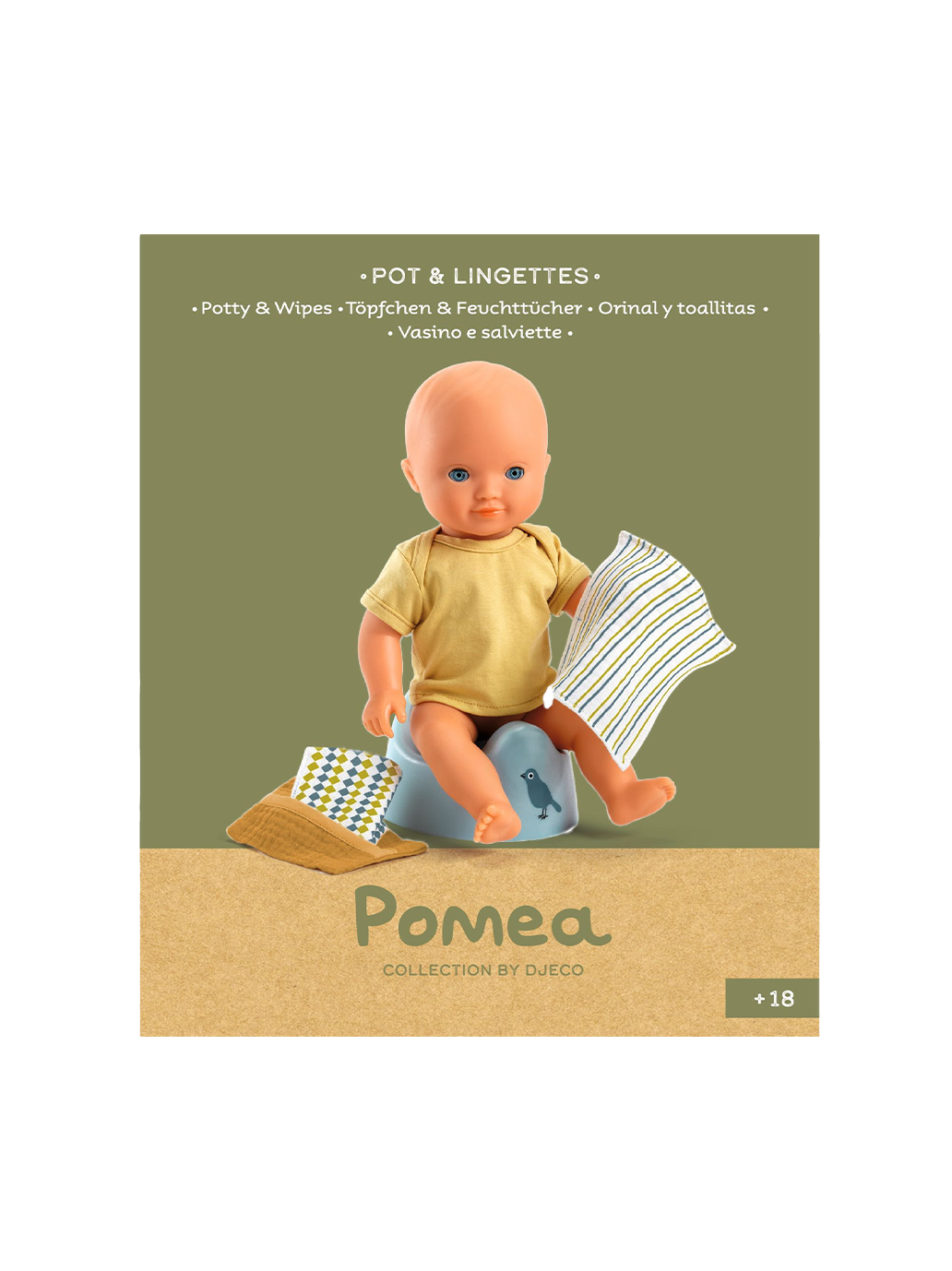 Pomea doll potty & wipes