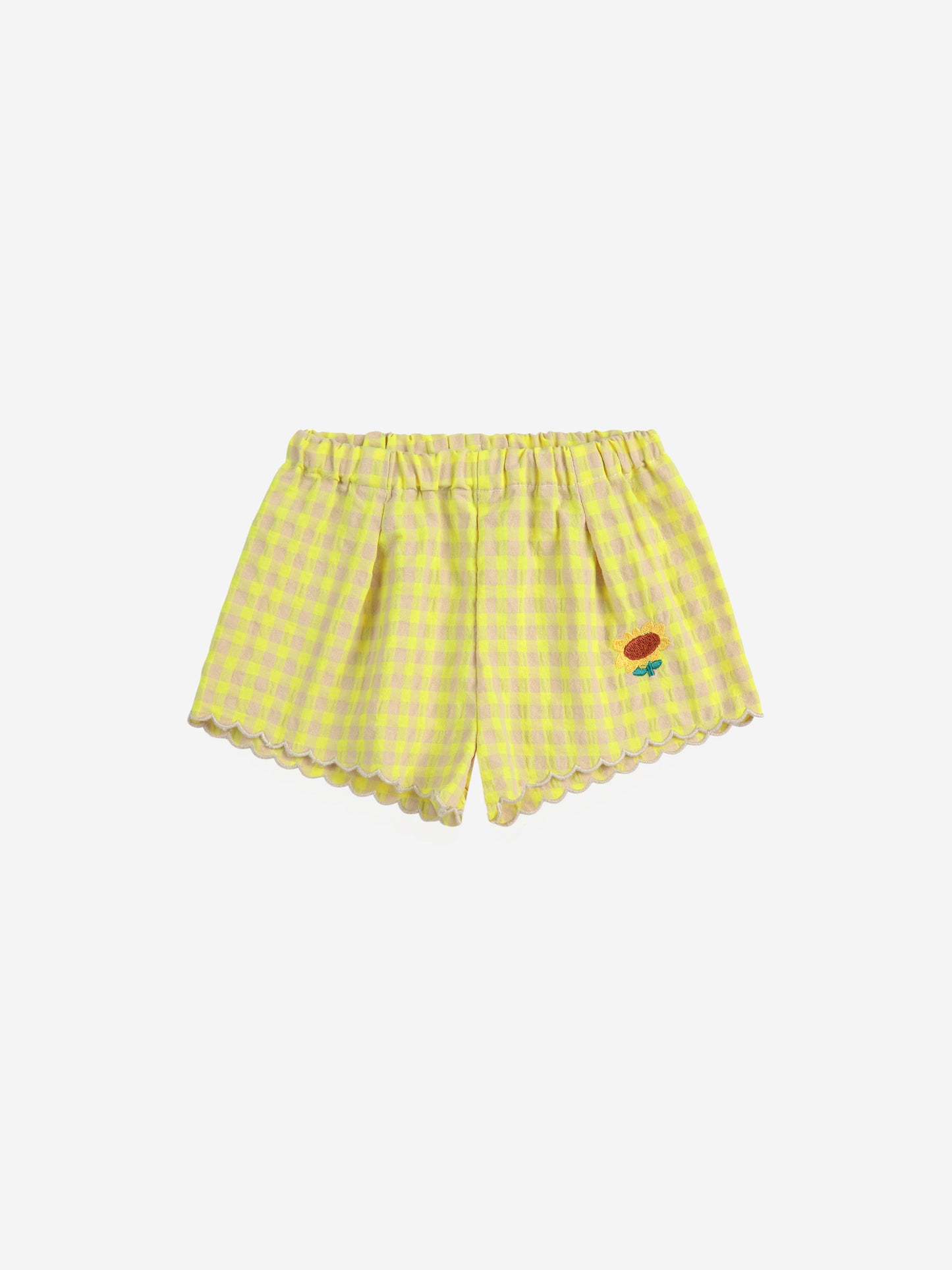 Spodenki Vichy ruffle woven shorts Baby