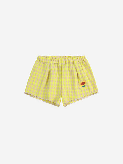 Spodenki Vichy ruffle woven shorts Baby