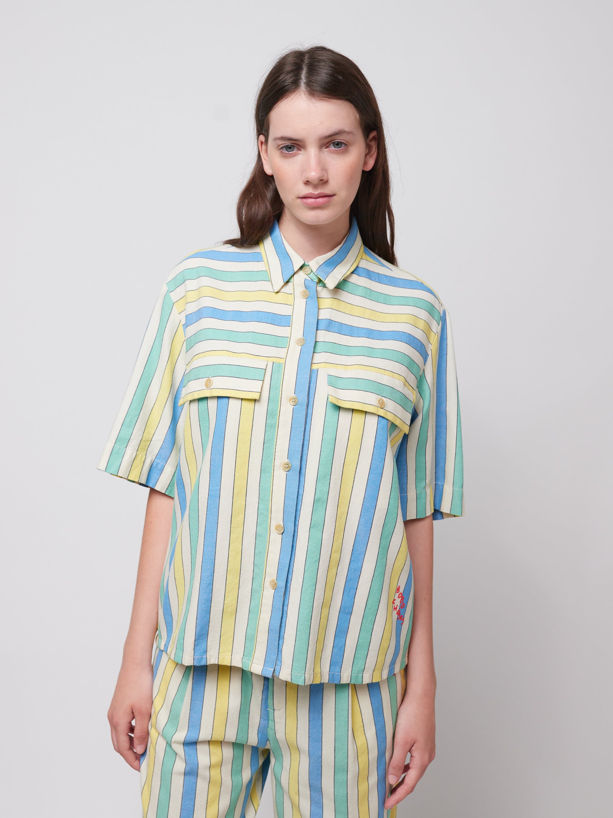 Koszula Multicolor stripes relaxed shirt Adult