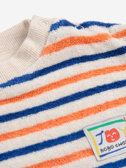 Bluza Striped terry cloth sweatshirt Baby