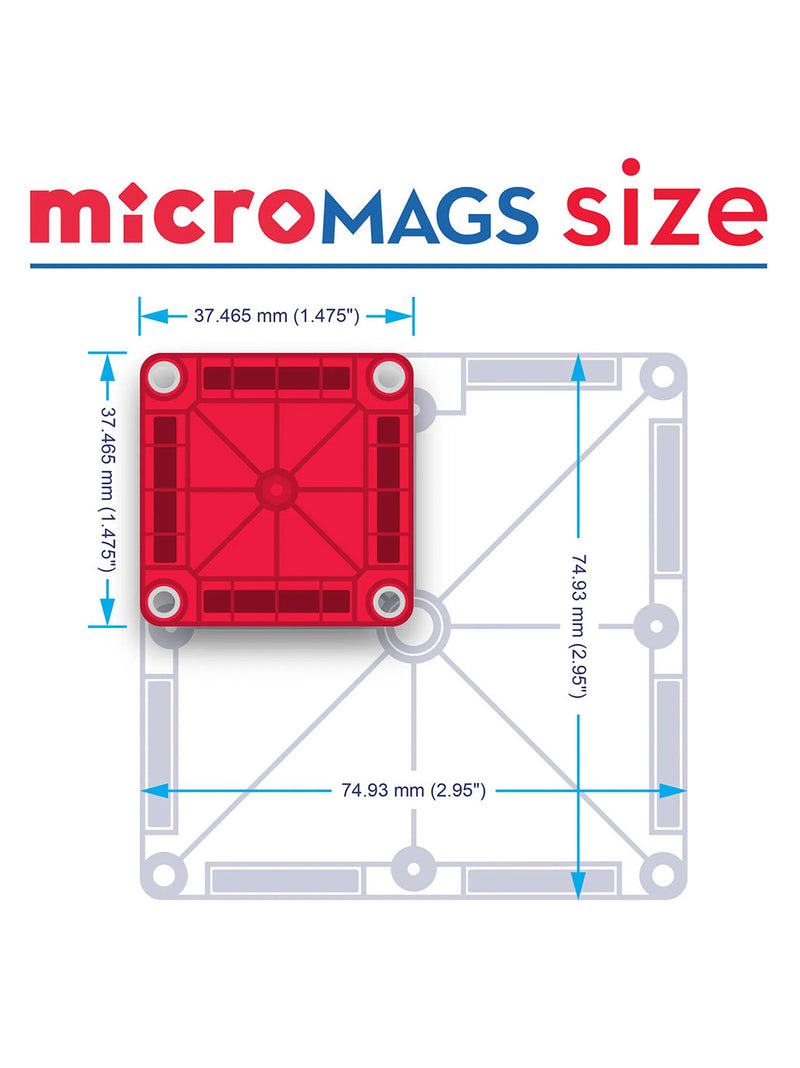 Klocki magnetyczne Travel microMAGS 26 el.