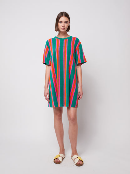 Sukienka Stripe terry short dress Adult