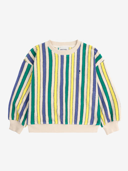 Bluza Multicolor Stripes terry cloth sweatshirt