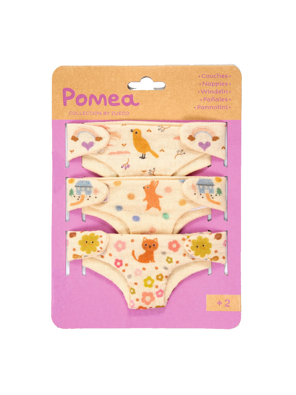 Pomea doll nappies set