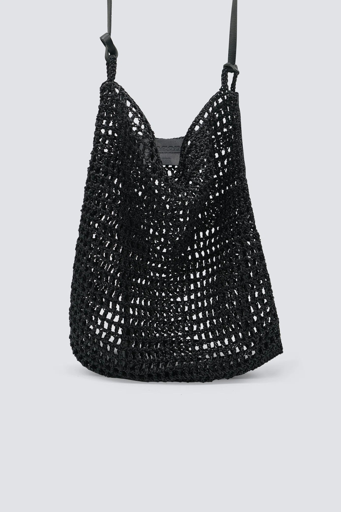 Skórzana pleciona torba Knit Hobo