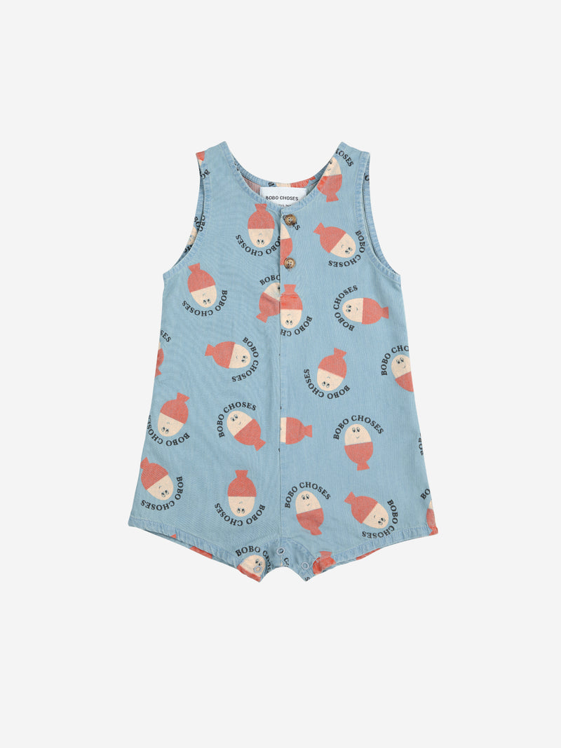 Rampers Morning Egg all over denim playsuit Baby